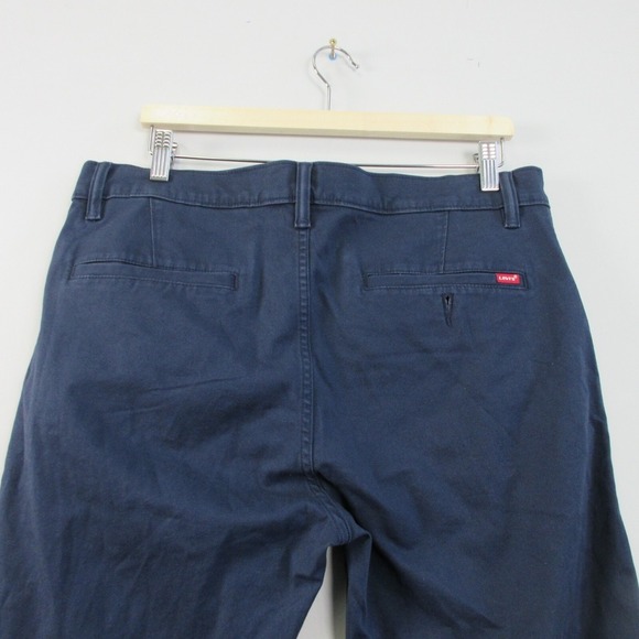 Levi's XX Chino Standard Taper Men's Pants 34 x 32 Blue Cotton Blend Stretch 518 - Picture 9 of 13
